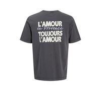 Tee Shirt Gris Foncé L'amour En Provence Toujours L'amour Coton Homme Jack & Jones