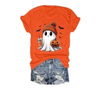 Tee Shirt Halloween Femme Tshirt Haloween Vampire Costume Deguisement Horreur Zombie T Déguisement Pull Deguissement Déguisé Tee-Shirt Col V Feme Vetement Femmes~
