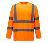 Tee-shirt haute visibilité Portwest manches longues - Orange L