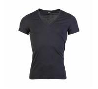 HOM T-Shirt col V Supreme Coton (Noir)