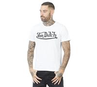 Tee Shirt Homme 100% Coton, T Shirt Homme First, Col Rond, Regular Fit, Blanc Taille L