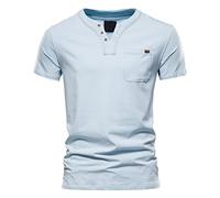 Tee Shirt Homme 2025 Coton Lin Haut sans Couture pour Respirant Chemise Repassage Col Cadeaux Hommes Y2k Streetwear