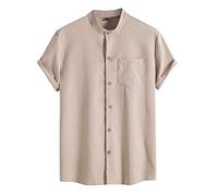 Tee Shirt Homme Blanc T-Shirt Élastique sans Motif Top Respirant Vacances Hauts Top Uni Respirant Streetwear Vacances À la Mode Chemises Ample Chic sans Étiquette