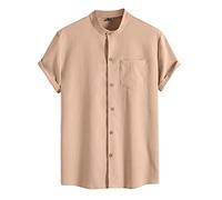 Tee Shirt Homme Blanc T-Shirt Élastique sans Motif Top Respirant Vacances Hauts Top Uni Respirant Streetwear Vacances À la Mode Chemises Ample Chic sans Étiquette