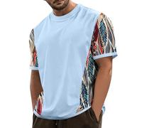 Tee Shirt Homme, Bleu De Travail Homme Tshirt Papa Tee-Shirt Personnalisé Maillot De Basket Tee Shirt Homme Lot Tshirt Blanc Homme Tshirt Personnalisable Homme Maillot Bresil (A18,L)