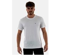Tee-shirt homme Calvin Klein Jeans - modèle Embro Badge Yaf - blanc - manches courtes M