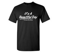 Tee-Shirt Homme C'Est Une Belle Journée Pour Me Laisser Tranquille Tee | Manches Courtes Coton Elastique Men's Sports T-Shirt pour Vacances Été W nd