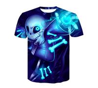 Tee Shirt Homme Crâne Noir Hommes Squelette T-Shirt Punk Rock Gun Bleu T-Shirts Impression 3D T-Shirt Vintage Hommes Vêtements Été Hauts Blancs,D-636,XL