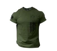 Tee Shirt Homme Drapeau Americain Manches Courtes Et Col Rond T Shirt Musculation Printemps Et été Casual Shirt Tops Elégant et Chic Imprimé Rétro Tshirt Homme Marque Soldes