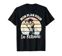 Tee Shirt Homme Golf drole Golfeur Mon Plan pour la Retraite T-Shirt