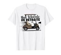 Tee Shirt homme humour Golf Golfeur Mon Véhicule de Retraite T-Shirt