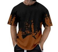 Tee Shirt Homme Humour, T-Shirts à Manches Courtes Homme,décontracté à Manches Courtes avec Design Color Block Moderne et Confortable pour Un Style Quotidien T Shirt Tshirt Chemise Tops