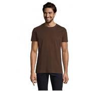 Tee-shirt Homme - Imperial - Chocolat - 100% coton - Manches courtes - Col classique L