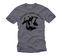 Tee Shirt Homme MAKAYA NATURAL BORN CHILLER Bleu - 100% Coton - Manches Courtes - Col Classique XXXXXL