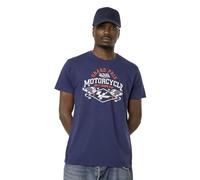 Tee Shirt Homme Moto, T-Shirt Homme 100% Coton, Col Rond & Regular fit M