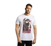 Tee Shirt Homme Naruto Shippuden, T Shirt Homme, 100% Coton & Regular fit Taille L Blanc/Noir/Rouge