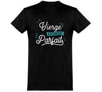 Tee-shirt homme noir - Otshirt - Vierge ascendant parfait - Manches courtes - 100% coton M