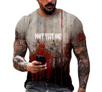 Tee Shirt Homme Ombre Magique Costumes Horreur Énigmatique Tee Shirt Mystérieux Sorcier Sweatshirt Gris Inédit T Shirts Halloween Joyeux T Shirt Sweatshirts(3-Pink,S)