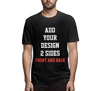 Tee Shirt Homme personnalisés Concevez Votre Propre Cadeau de fête des pères Coton Ultra Doux Ajouter Une Image Photo Texte T-Shirt personnalisé Avant et arrière 2 Faces Taille 6XL