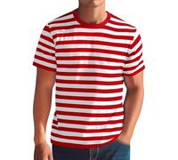 Tee Shirt Homme Rayée Manches Courtes Rayures Imprimés Col Rond Unie Respirante Tee Shirt Blanc Homme Au Quotidien Confort Tendance Grande Taille Les Cent