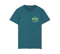 Tee Shirt Homme Superdry Neon VL T - Bleu Hydro - Manches Courtes - Col Rond S