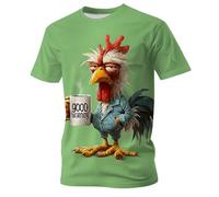 Tee Shirt Homme,T-Shirt à col Rond imprimé Animal Graphique | T-Shirt décontracté à Manches Courtes avec Un Motif ludique pour Tous Les Jours