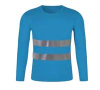 Tee-Shirt Homme T-Shirt De SéCurité pour Homme à Haute Visibilité en Conditions De Faible Luminosité avec Conception Respirante Et Confortable pour Les Travaux en ExtéRieur Et ActivitéS Nocturnes