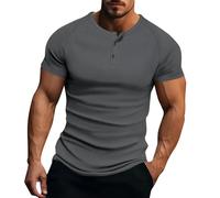 Tee Shirt Homme,t Shirt,Pull en à Rayures Verticales élastiques pour, idéal pour Le Sport et Les Loisirs d'été, en provenance d'europe et des États-. Tunique Grande Taille (Dark Gray, XL)