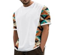 Tee Shirt Homme, T-Shirts À Manches Longues Homme Gilet sans Manche Homme T Shirt De Travail Homme Maillot De Basket T Shirt Blanc T Shirt Homme Blanc Tenue De Sport Homme (A30,L)