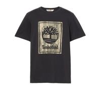 Timberland Stack Logo Camo Short Sleeve T-shirt Noir L Homme