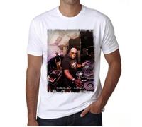 Tee-Shirt Homme - ULTRABASIC - Carl Cox - 100% Coton - Manches Courtes - Vintage Blanc XXL