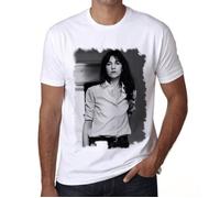 Tee-Shirt Homme - ULTRABASIC - Charlotte Gainsbourg - 100% Coton - Manches Courtes - Vintage XS