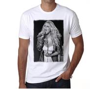 Tee-Shirt Homme - ULTRABASIC - Jessica Simpson - 100% Coton - Manches Courtes - Vintage Blanc M