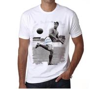 Tee-Shirt Homme - ULTRABASIC - Just Fontaine - 100% Coton - Manches Courtes - Vintage Blanc L