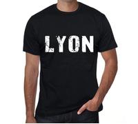 Tee-Shirt Homme - ULTRABASIC - Lyon - Vintage Noir - 100% Coton - Manches Courtes - Confortable XS