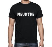 Tee-Shirt Homme - ULTRABASIC - Meurtre - 100% Coton - Manches Courtes - Vintage Noir XL
