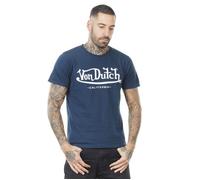 Tee Shirt Homme 100% Coton, T Shirt Homme First, Col Rond, Regular Fit, Bleu Taille S