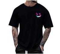 Tee Shirt Humoristique Homme Grande Taille,Chemise 3D Imprimé Décontracté Col Rond,T Shirt Manches Courtes Été Respirant Hommes,T-Shirt Coton Épais Tops Oversize Confort,T-Shirt Homme Pas Cher