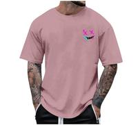 Tee Shirt Humoristique Homme Grande Taille,Chemise 3D Imprimé Décontracté Col Rond,T Shirt Manches Courtes Été Respirant Hommes,T-Shirt Coton Épais Tops Oversize Confort,T-Shirt Homme Pas Cher