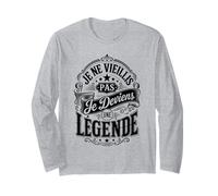 Tee Shirt Humour Cadeau Anniversaire Je Ne Vieillis Pas Manche Longue
