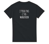 Tee Shirt Humour J'peux Pas J'Ai Marathon - T Shirt Cadeau Humour Coureur