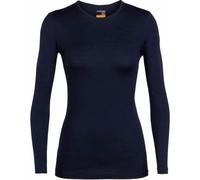Icebreaker Sous-vêtement mérinos Femme 200 Oasis Long Sleeve Crewe Midnight Navy Taille S