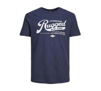 Tee-Shirt Imprimé Grande Taille Pour Homme Jack & Jones En Indigo 2XL - 6XL