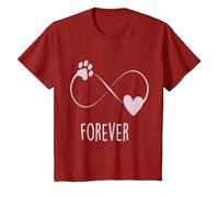 Tee Shirt Infinite Forever Dog T-Shirt, Enfant, Canneberge, 6 Ans