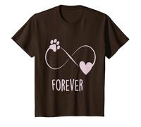 Tee Shirt Infinite Forever Dog T-Shirt, Enfant, Marron, 10 Ans