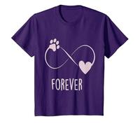 Tee Shirt Infinite Forever Dog T-Shirt, Enfant, Violet, 10 Ans