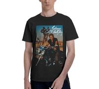 Tee Shirt Johnny Singer Hallyday Rock Star Classics T-Shirt à Manches Courtes et col Rond pour Homme Coupe ajustéeXX-Large