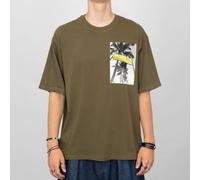 Tee Shirt Kaki Avec Imprimé Photo Noir Blanc Homme Von Dutch