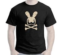 Tee Shirt Lapin Zombie Dead Rabbit, Noir (M)