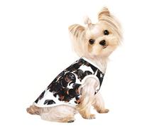 Tee-shirt léger à imprimé teckel Weiner pour animal de compagnie, vêtement d'été frais et respirant pour chiens, vêtements extensibles sans manches pour animaux de compagnie